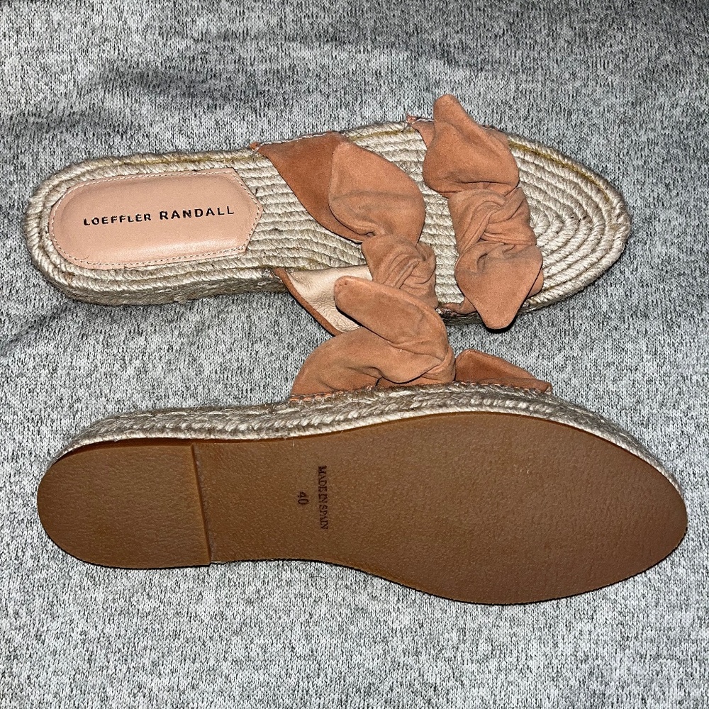 BRAND NEW! Never Worn! Loeffler Randall Daisy Two Bow Platform Espadrille